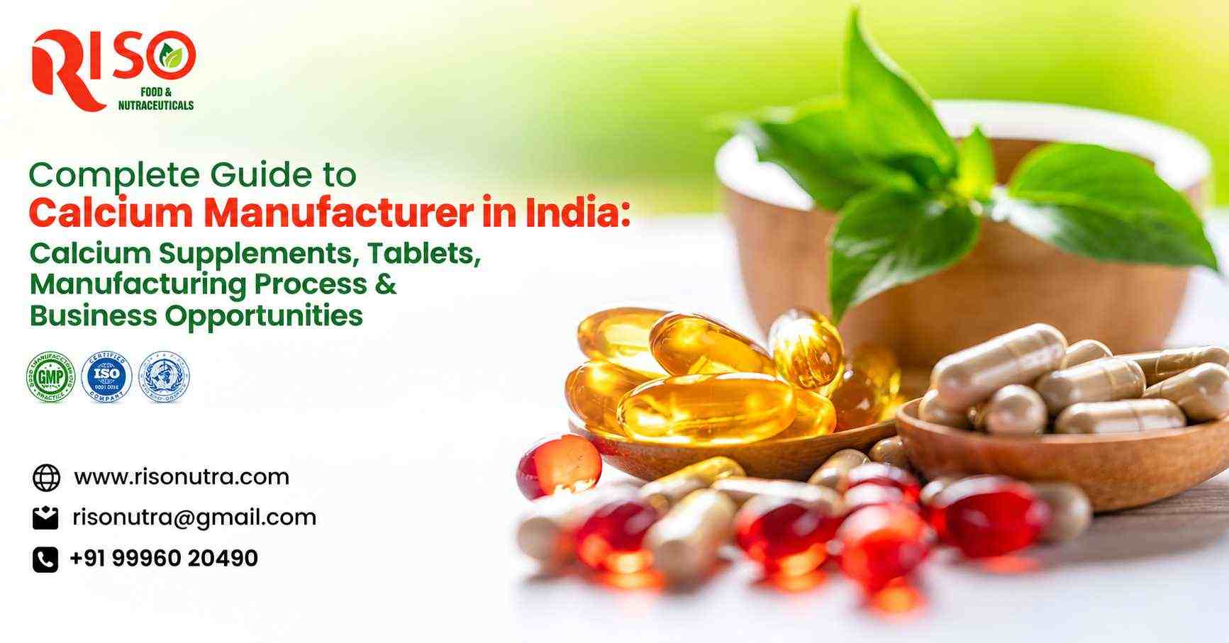 Complete Guide to Calcium manufacturer in India: Calcium Supplements, Tablets, Manufacturing Processes & Business Opportunities