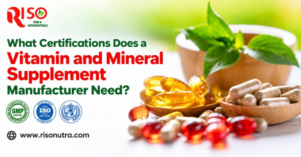 What Certifications Does a Vitamin and Mineral Supplement Manufacturer Need?